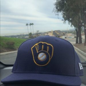 Milwaukee brewers fitted hat 7 1/2